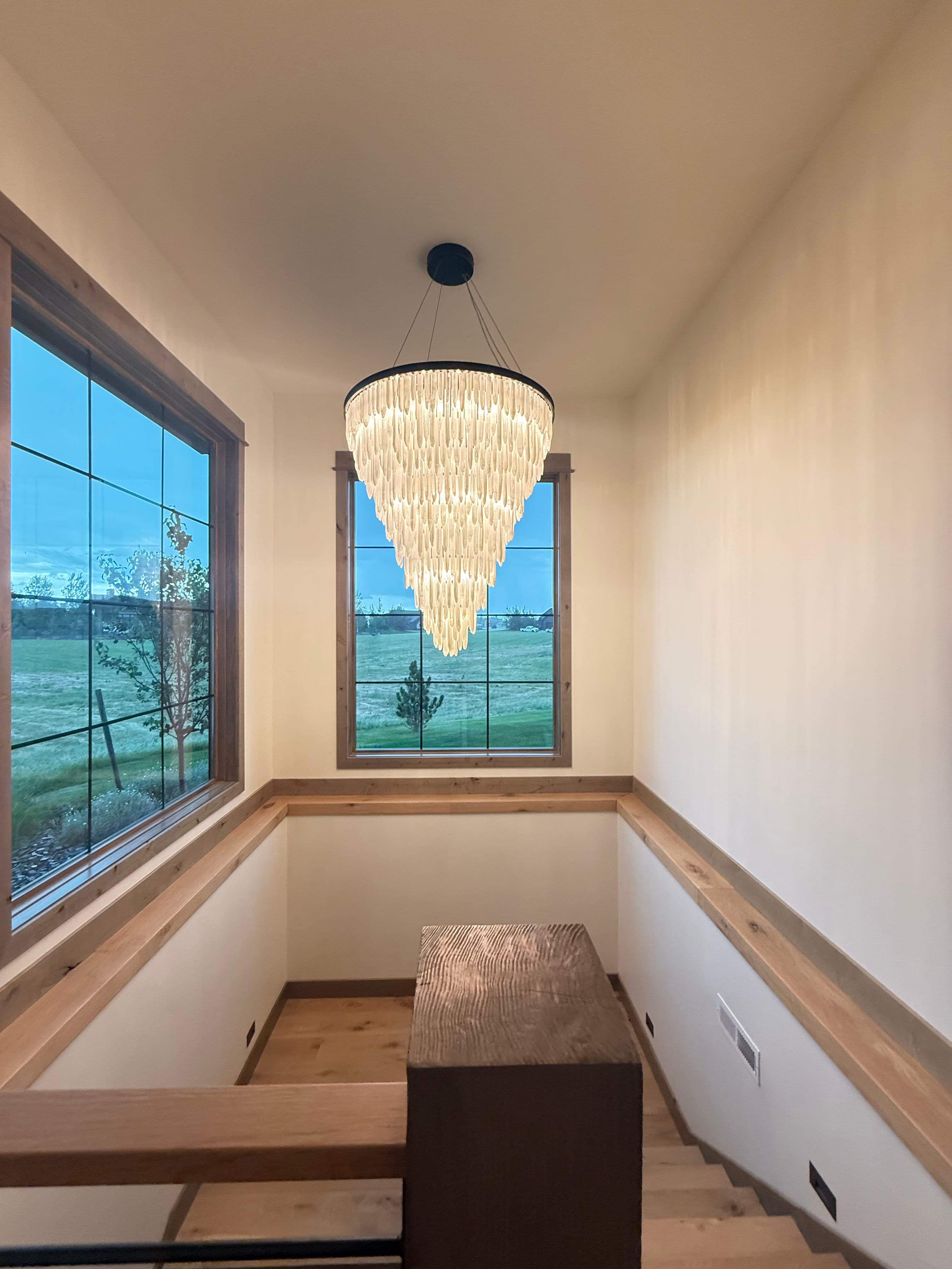 Project Heavy Chandelier Install Done Right in a Bozeman Custom Home image
