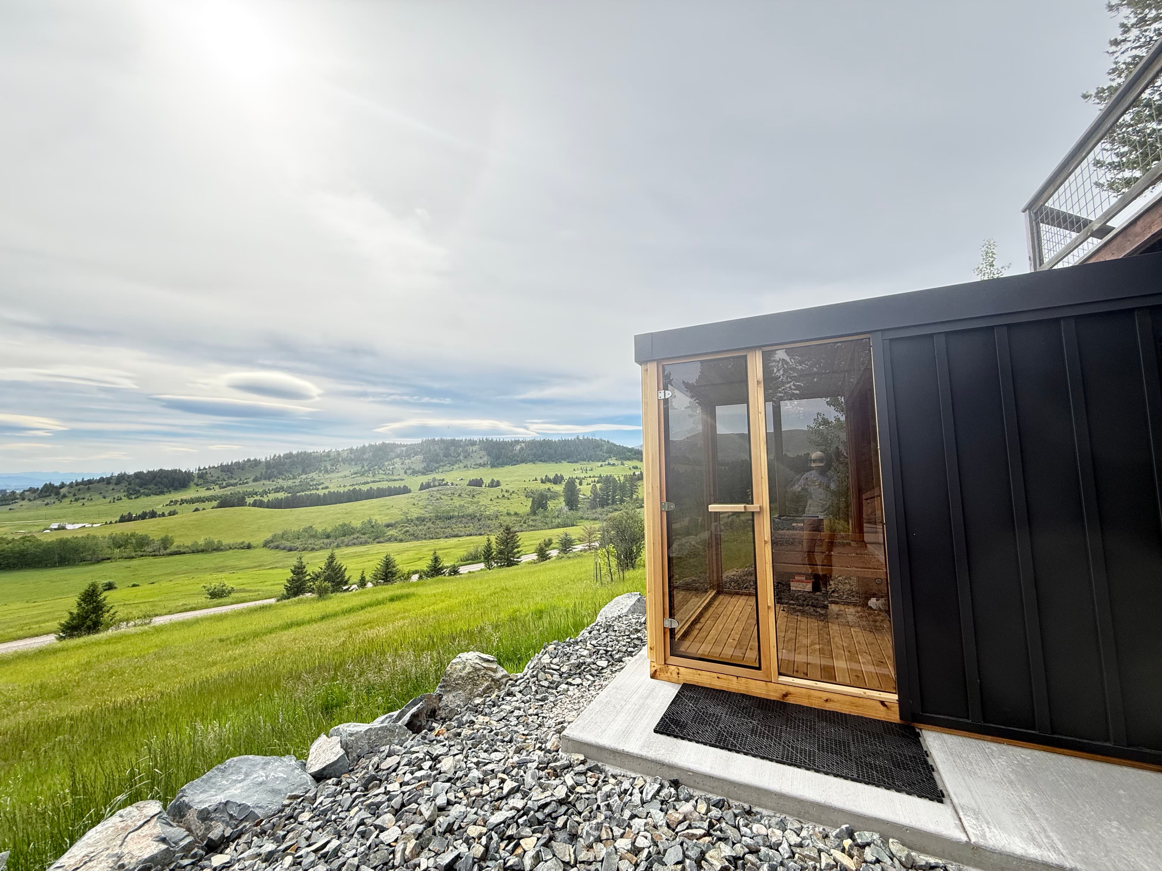 Project Outdoor Sauna Electrical Setup with Sub Panel and Exterior Outlet image