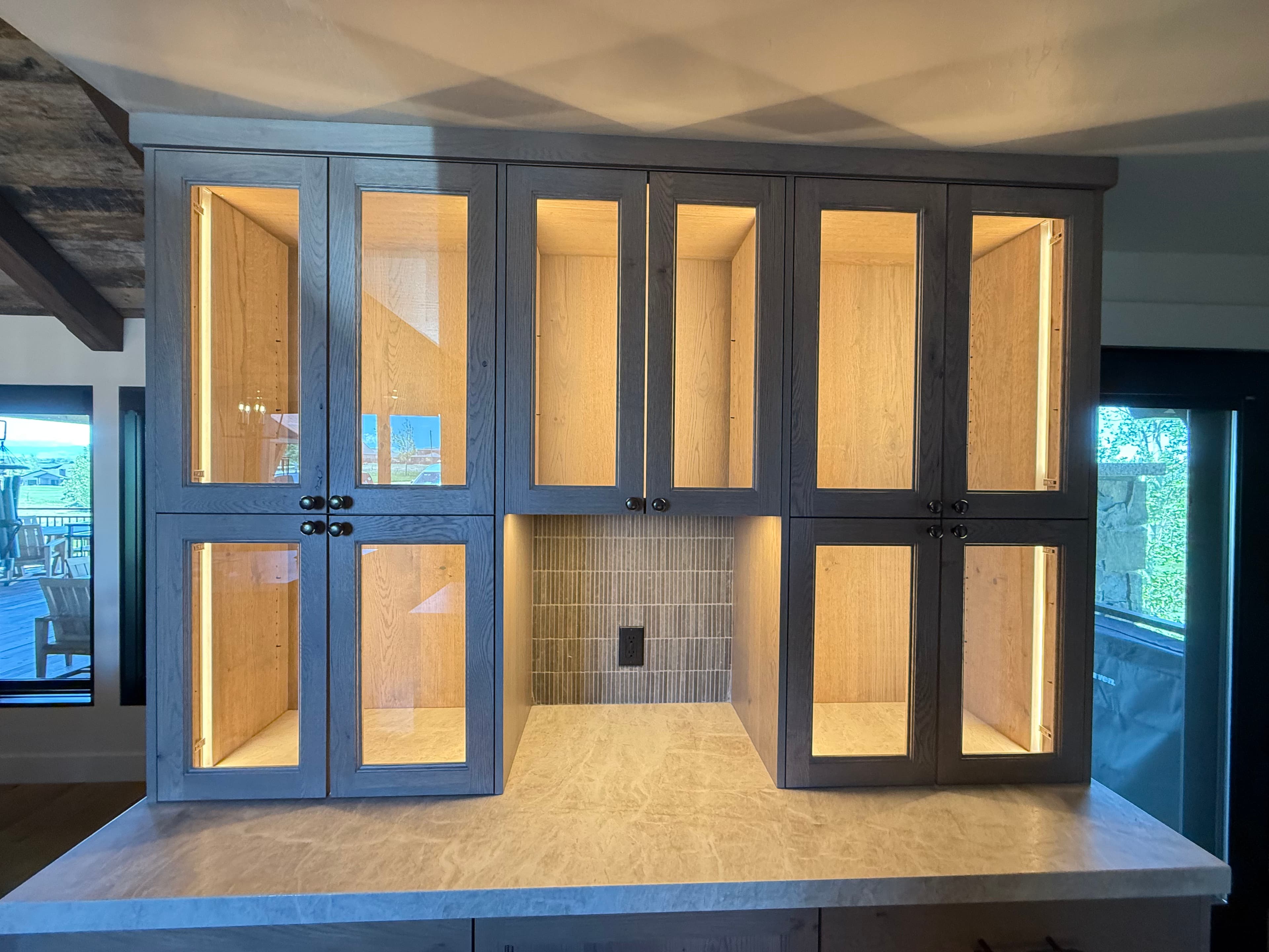 Project Custom LED Cabinet Lighting with Magnetic Door Switches image